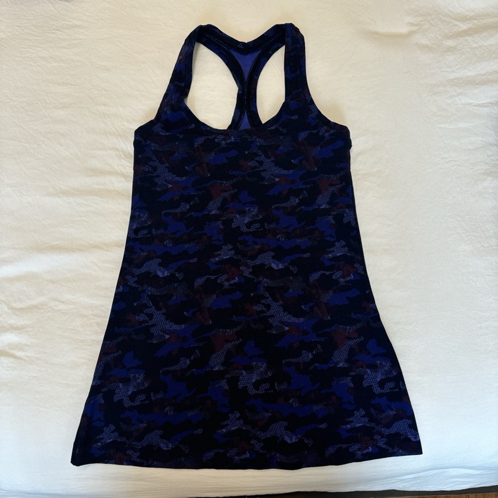 Lululemon purple & Black Camo Tank Top